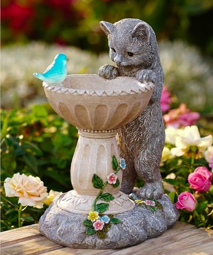 Solar Cat Statues for Garden Decor