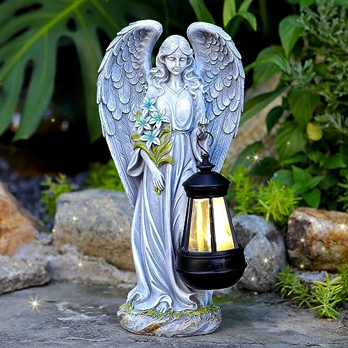 Solar Angel Outdoor Garden Decor Statues