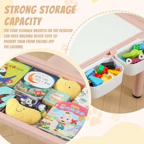 Multi Functional Kids Table and 2 Chairs Set (3 Count)
