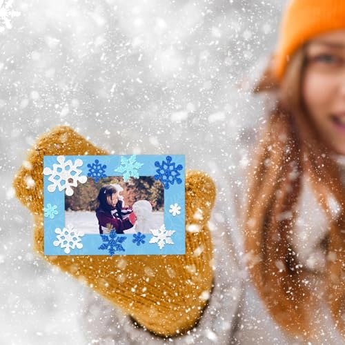 Winter Picture Frame Craft Kits for Kids (28 Count)