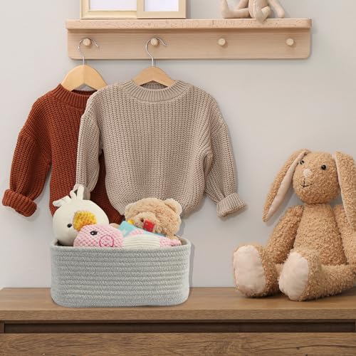 Small Woven Storage Baskets for Shelves (3 Count)