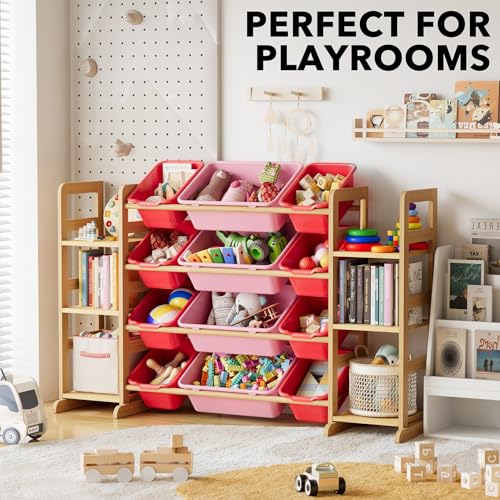 Toy Storage Organizer with 6 Shelves and 12 Bins (6 Count)