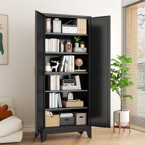 Black Metal Storage Cabinet