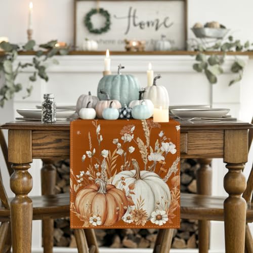210 GSM Fall Table Runner Home Party Decor 13x60 Inch