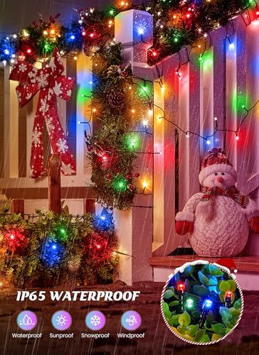 4 Pack Solar Christmas String Lights Outdoor (288 Foot)