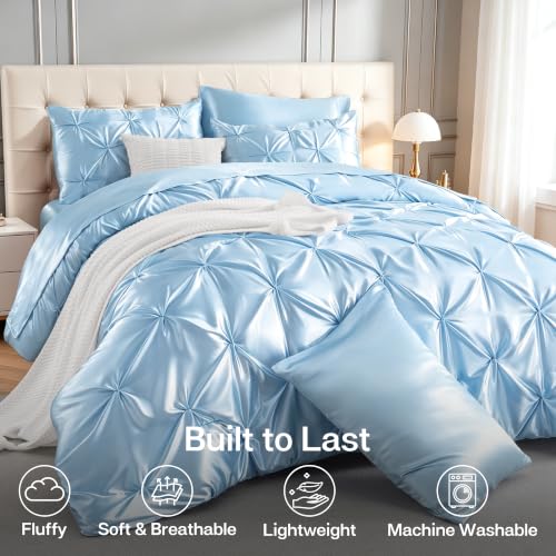 Satin California King Comforter Set (7 Count)