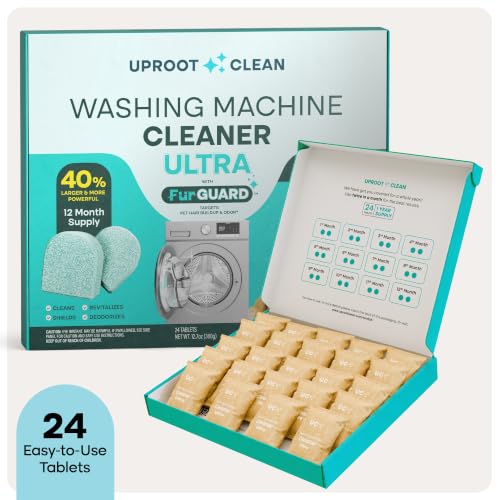 Washing Machine Cleaning Tablets Ultra 40% Stronger (24 Count)