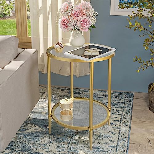 2 Tier Round Side Table