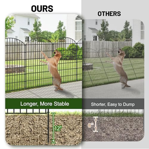 Metal Garden Fence 48 in x 12.7 ft