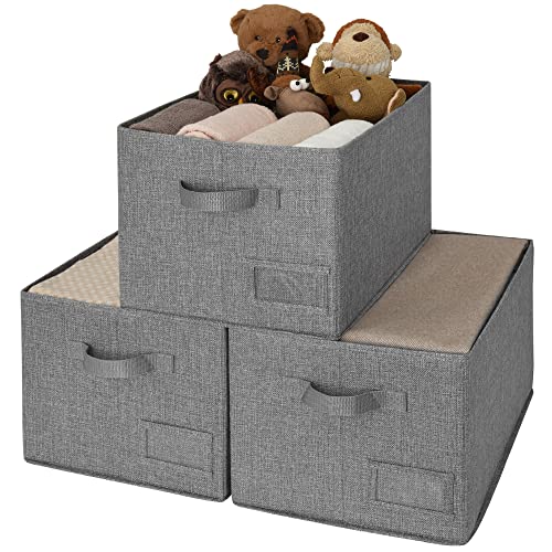 Closet Shelf Baskets with Label (3 Count)