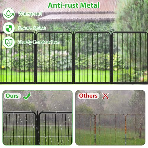 Decorative Black Metal Fencing Garden Fence with Gate