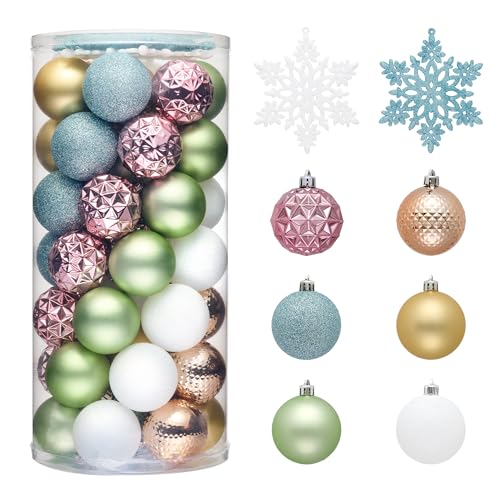 50ct Christmas Tree Decorations Ball Ornaments 2 Inches (50 Count)