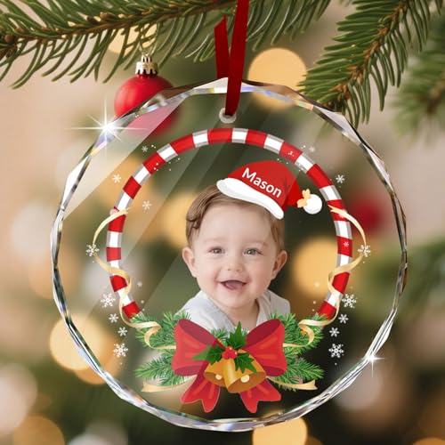 Custom Christmas Ornament Glass