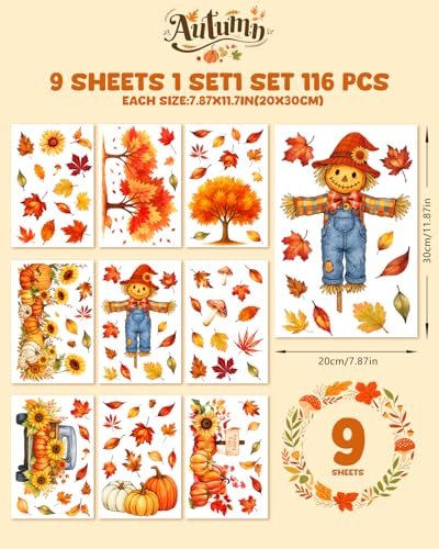 Fall Window Clings (9 Count)
