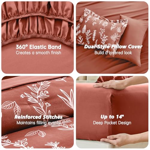 Terracotta Full Comforter Set