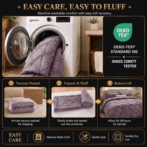 Full Comforter Set Dusty Purple