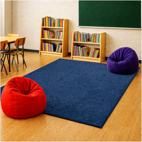 Soft & Colorful 5' Round Kids Classroom Area Rug