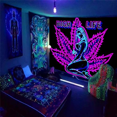 UV Reactive Blacklight Tapestry