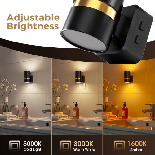 Night Lights Plug into Wall 3CCT 2 Pack (2 Count)