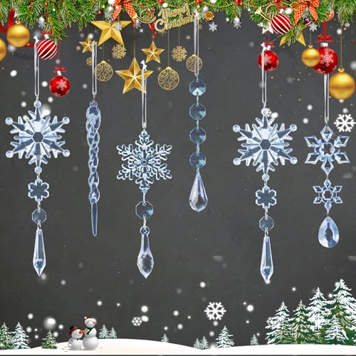 Crystal Christmas Tree Ornaments (18 Count)