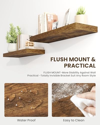 48" Floating Shelves for Wall (2 Count)