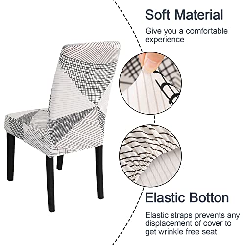 White Chair Covers for Dining Room Set of 4