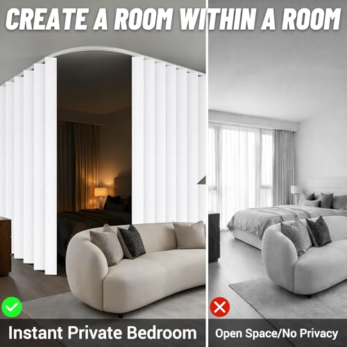 100% Blackout Room Divider Curtains Screen Partitions