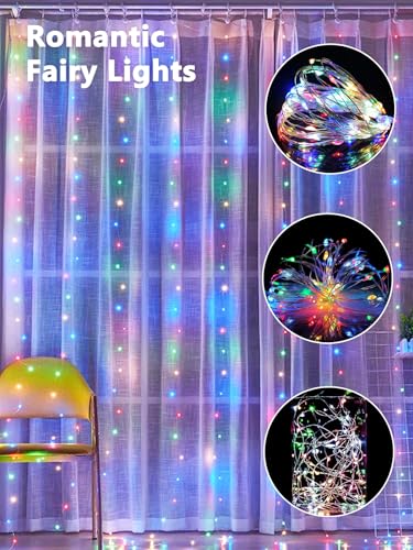 3 Pack Fairy Lights Battery Operated with Remote Twinkle Lights Multicolor (3 Count)