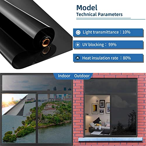 One Way Window Privacy Film with Tools