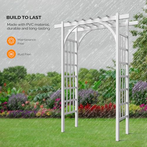 Garden Arbor PVC Wedding Arch for Ceremony Party