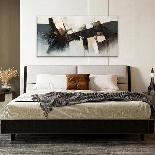 Abstract Wall Art Small Size Wall Art Home Wall Decor Artwork Modern Black Canvas Art Wall Decor Painting Prints Pictures For Bedroom Office 20"X 40"