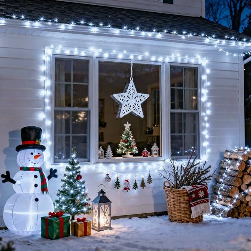 2 Pack White Battery Operated String Lights (100 Count)