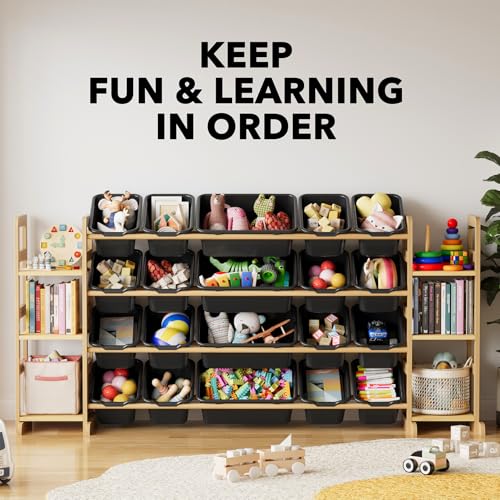 Toy Storage Organizer with 6 Shelves and 20 Bins