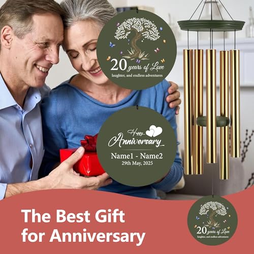 20th Wind Chimes for Couple