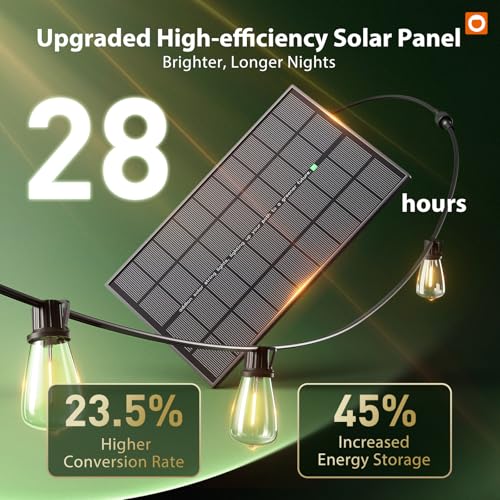 198FT(192+6) Solar String Lights Outdoor with Remote, Long-Lasting (198 Foot)