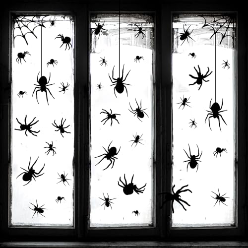 4 Sheets Spider Window Clings