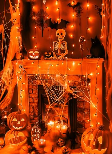 Orange Halloween Mini Lights