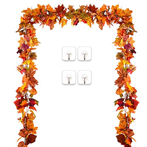 2 Pack Fall Garland Maple Leaf