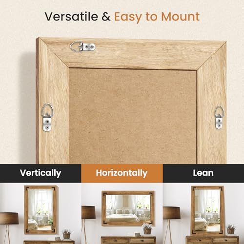 Wood Framed Bathroom Vanity Mirror for Wall
