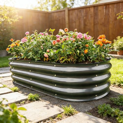 Gardmax 2 Pack Galvanized Raised Garden Bed