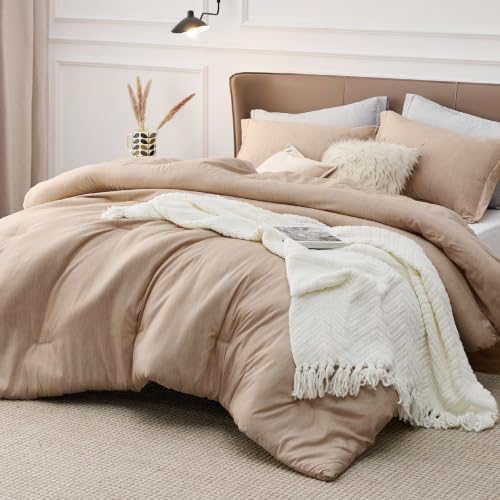 Sand Cal King Comforter Set