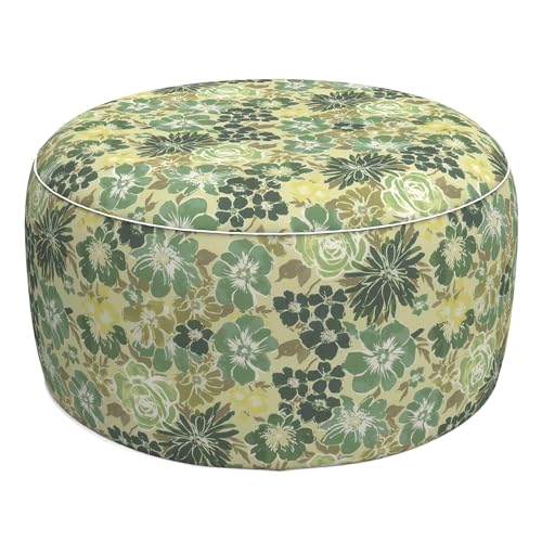 Inflatable Stool Ottoman Footrest with Handle