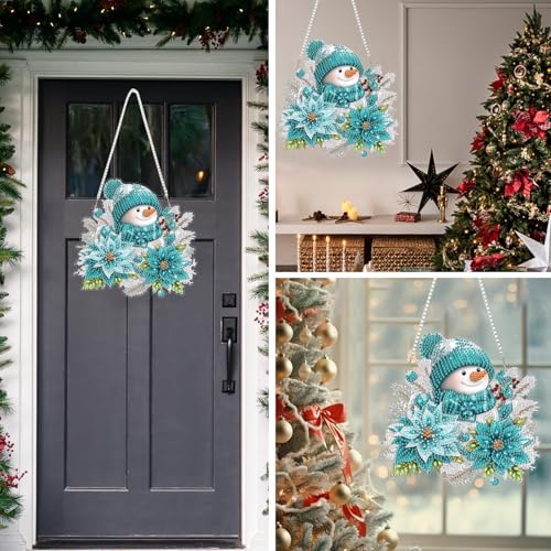 Snowman Diamond Art Hanging Kits for Adult