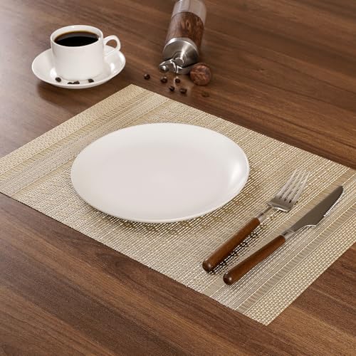 Stardust Yellow Placemats Set of 6 (6 Count)