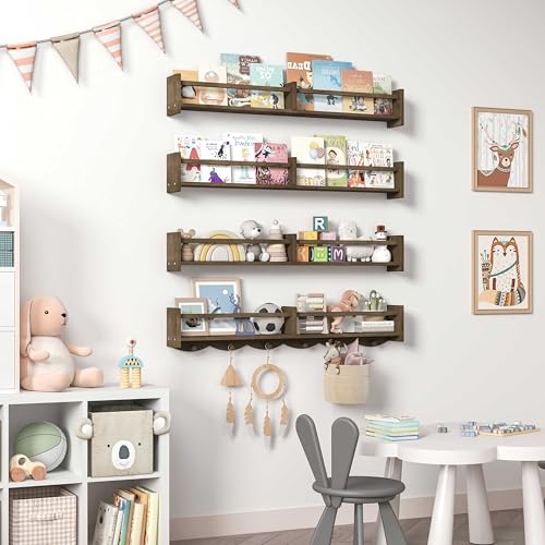 34Inch Nursery Bookshelves (4 Count)