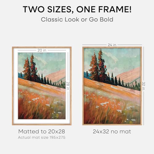 24x32 Natural Oak Poster Frame
