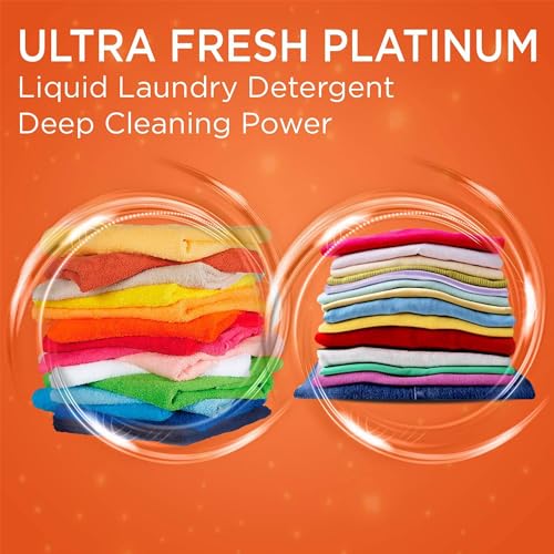 6X Platinum Detergent + Softener & Fresh Scent Sheets Bundle (640 Fl Oz)