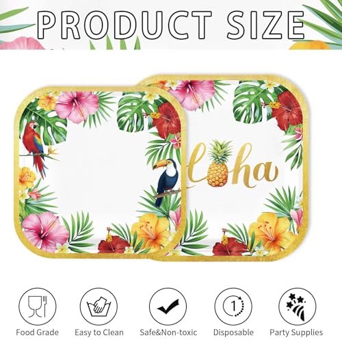 200Pcs Hawaiian Luau Aloha Tropical Party Decorations (200 Count)