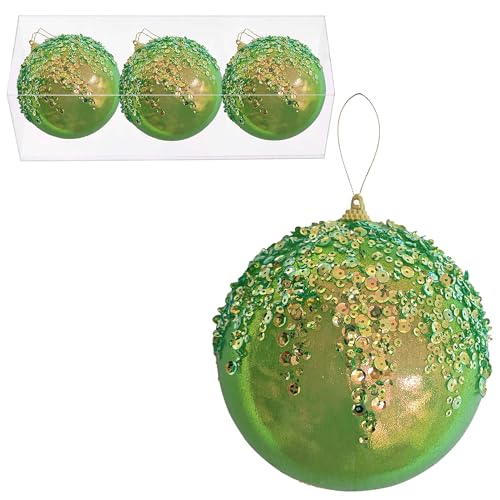 3Pcs Christmas Balls Ornaments (3 Count)