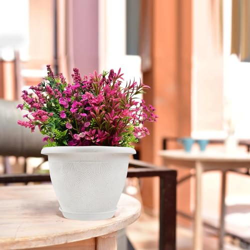 Plastic Flower Pots Planters For Indoor Plants (3 Count)
